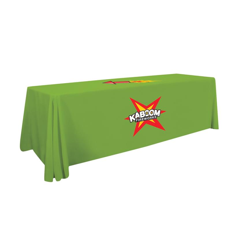 8' Economy Table Throw (Two Location Full-Color Thermal Imprint)