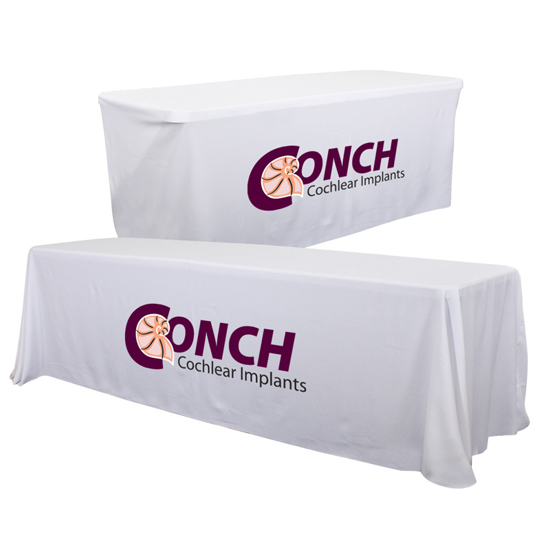 24 Hour Quick Ship 8' Convertible Table Throw (Full-Color Thermal Imprint)