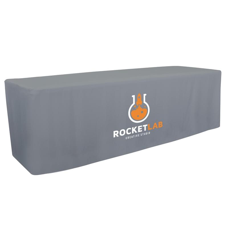 8' Fitted Table Throw (Full-Color Front Only)