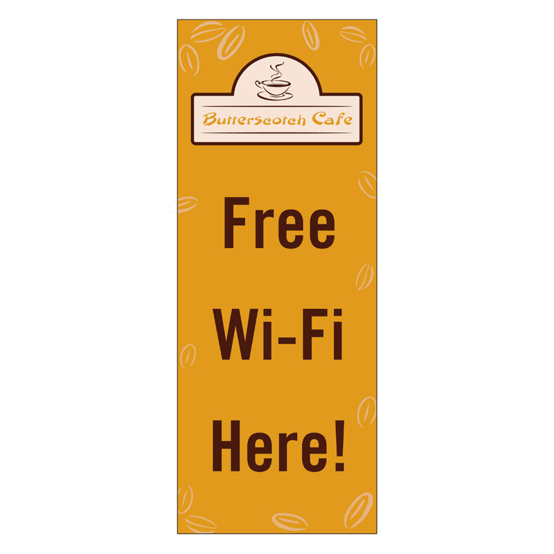 Window Sail Sign with Suction Cups Replacement Graphic