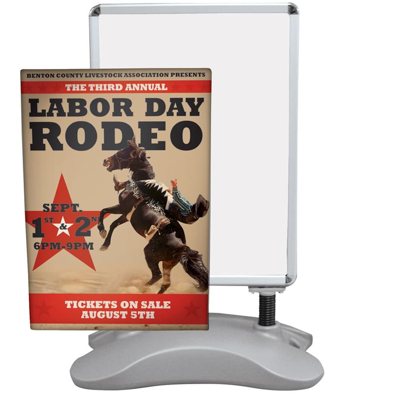 Four Season Flex Sign with Ballast Base Replacement Graphic