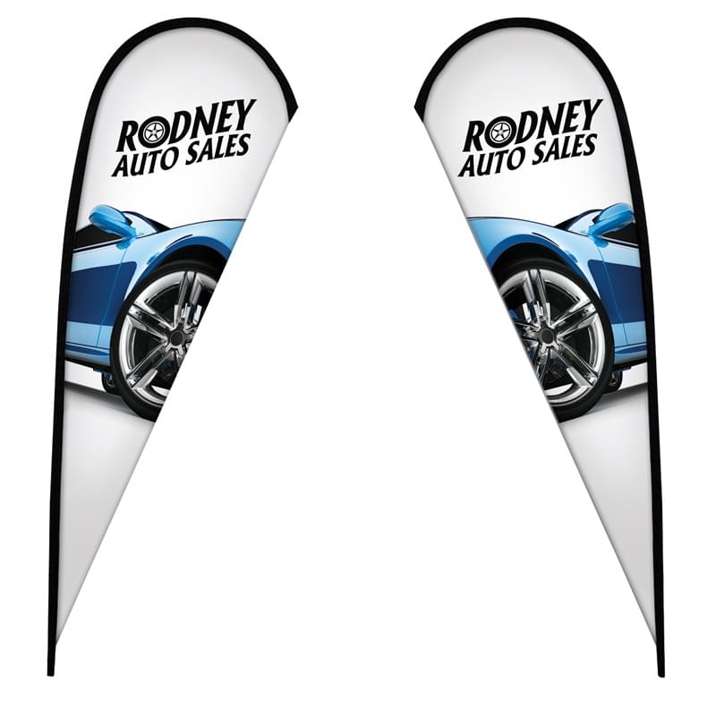 11.5' Tear Drop Sail Sign Double-Sided Replacement Graphic