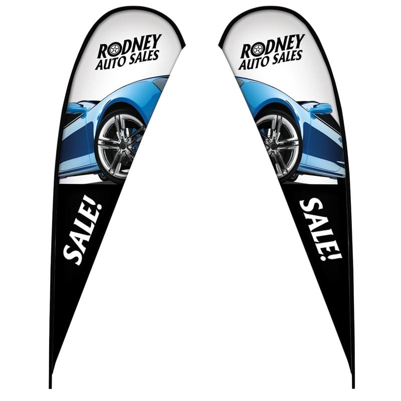 15' Tear Drop Sail Sign Double-Sided Replacement Graphic