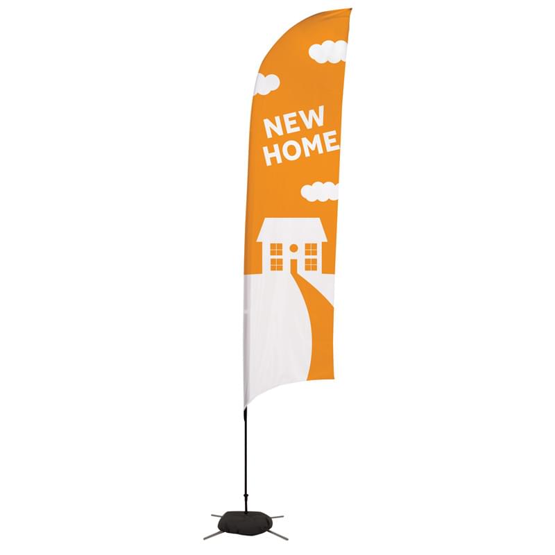 13' Streamline Razor Sail Sign Kit Single-Sided with Scissor Base