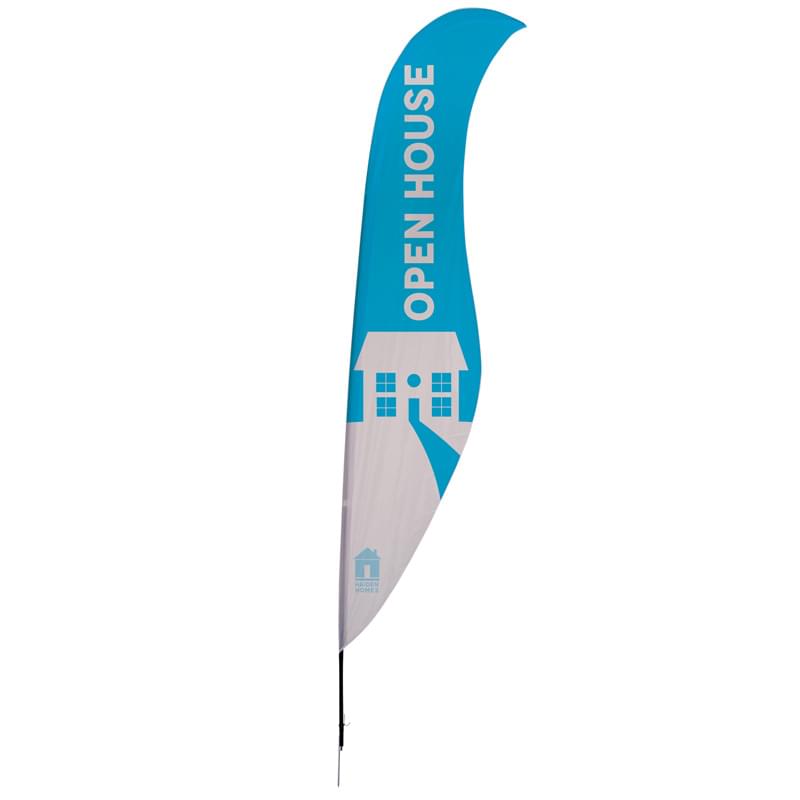 17' Streamline Sabre Sail Sign Kit Single-Sided with Spike Base