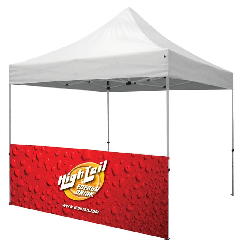 10 Foot Wide Double-Sided Tent Half Wall Only with Liner (Full-Color Full Bleed Dye-Sublimation)