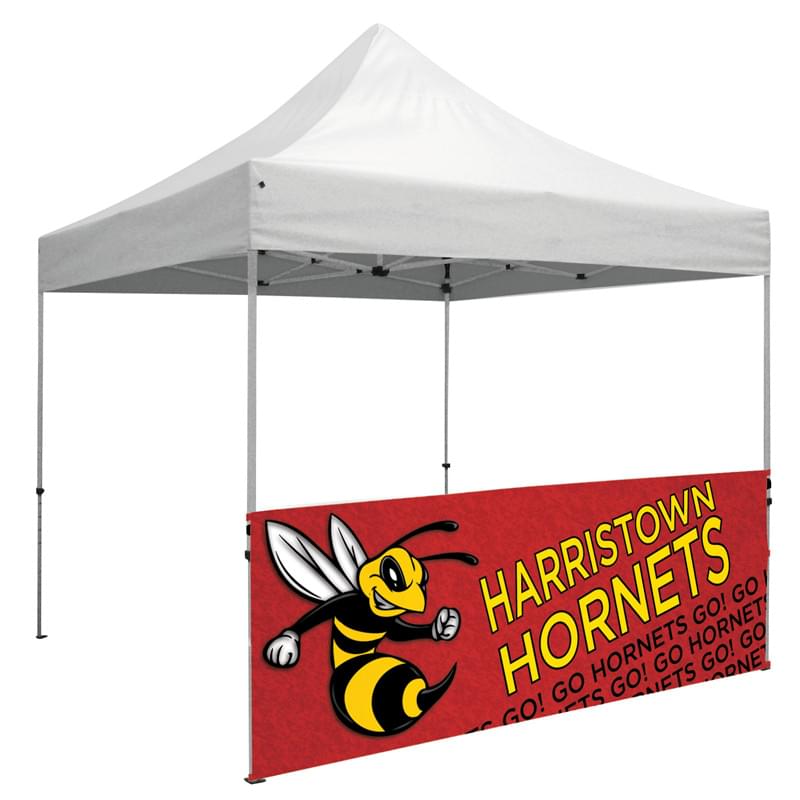 10 Foot Wide Tent Half Wall and Deluxe Stabilizer Bar Kit (Full-Color Full Bleed Dye-Sublimation)