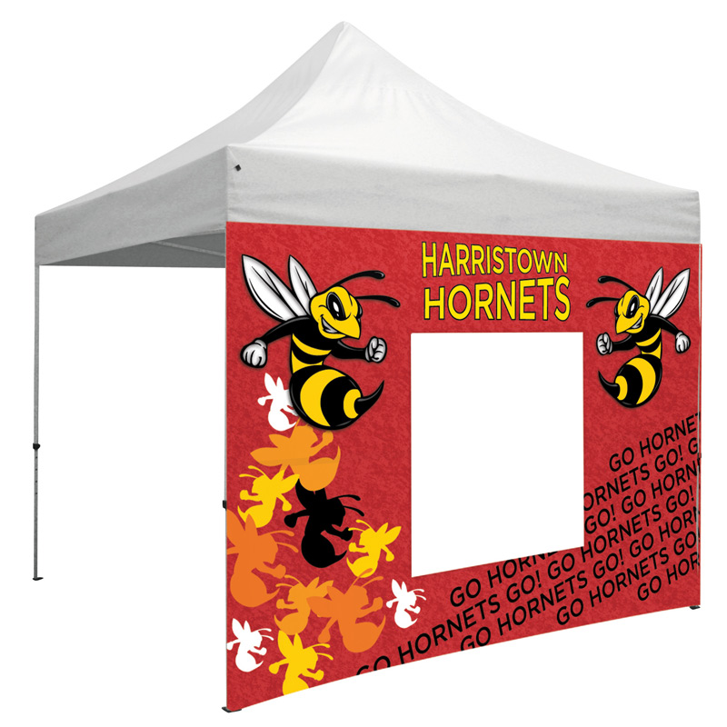 10 Foot Wide Tent Window Wall Only with Zipper Ends (Full-Color Full Bleed Dye-Sublimation)