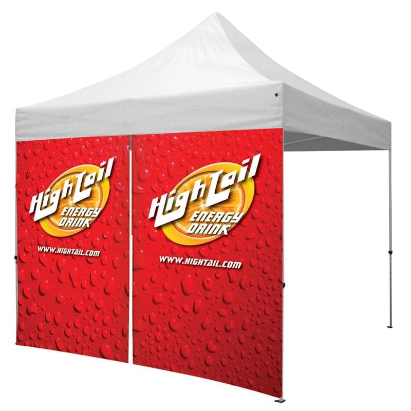 10 Foot Wide Double-Sided Tent Full Wall Only with Liner and Middle Zipper (Full-Color Full Bleed Dye-Sublimation)