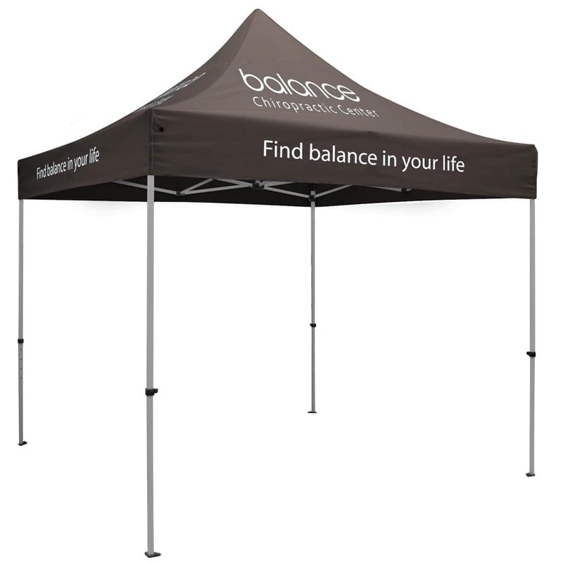 Premium Aluminum 10' Tent Kit (Imprinted, 7 Locations)