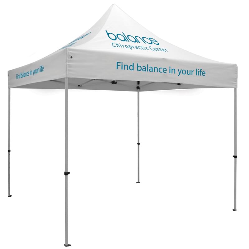 Premium Aluminum 10' Tent Kit (Imprinted, 7 Locations)