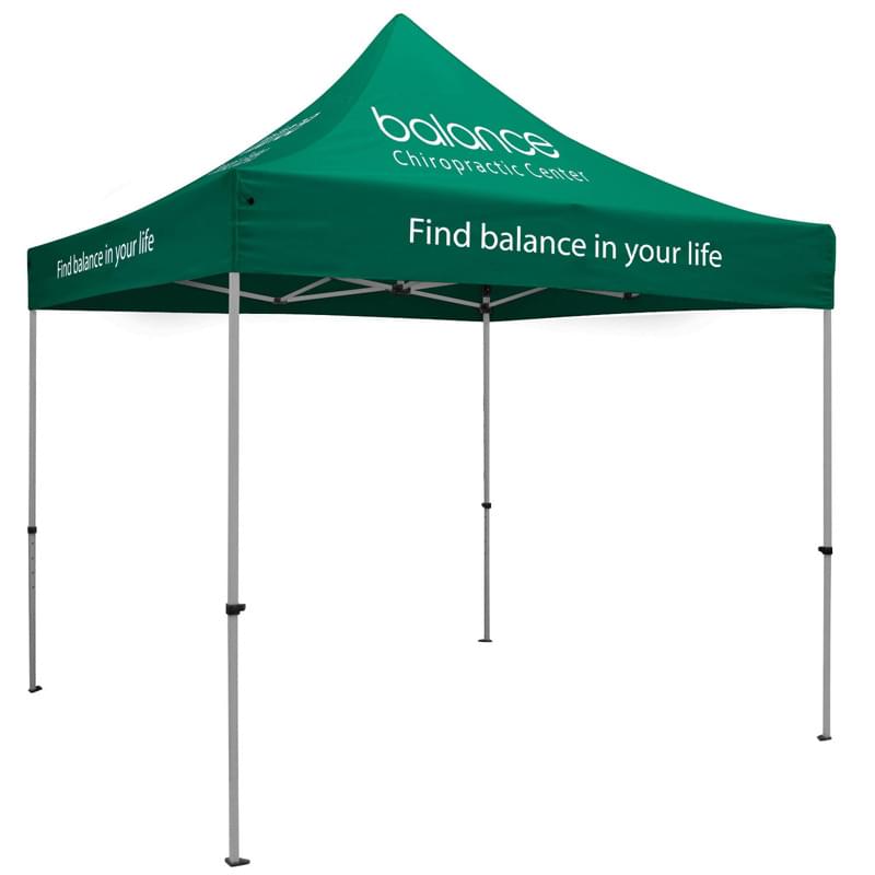 Premium Aluminum 10' Tent Kit (Imprinted, 7 Locations)