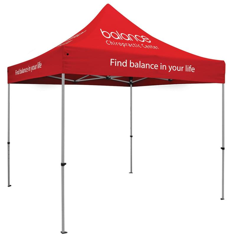 Premium Aluminum 10' Tent Kit (Imprinted, 7 Locations)