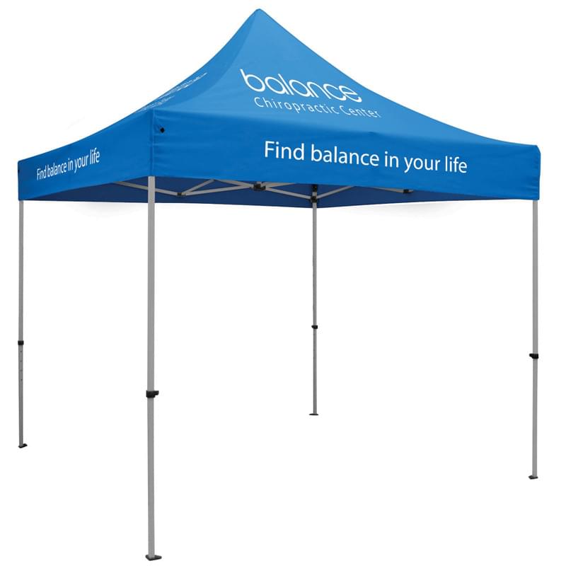 Premium Aluminum 10' Tent Kit (Imprinted, 7 Locations)