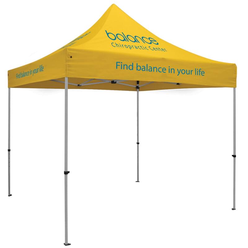 Premium Aluminum 10' Tent Kit (Imprinted, 7 Locations)