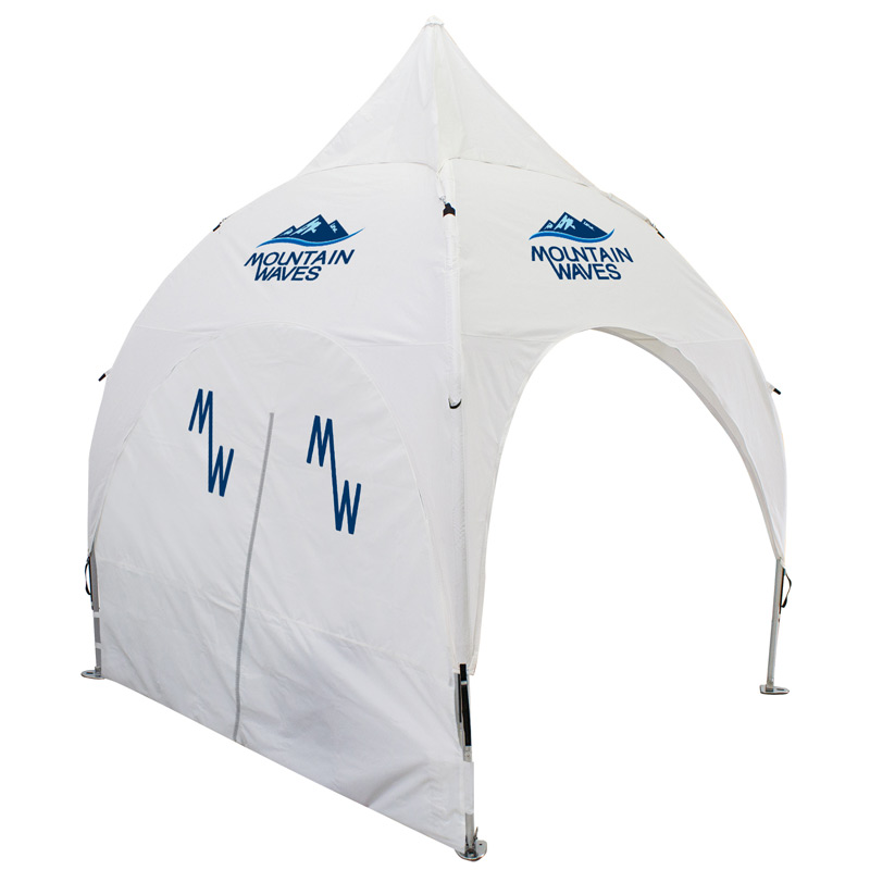Archway Tent Full Wall with Middle Zipper - White Only (Full-Color Thermal Imprint)