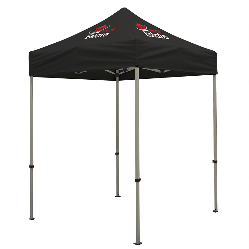 Deluxe 6 x 6 Event Tent Kit (Full-Color Thermal Imprint, 2 Locations)Soft Case with Wheels and Stake Kit is included