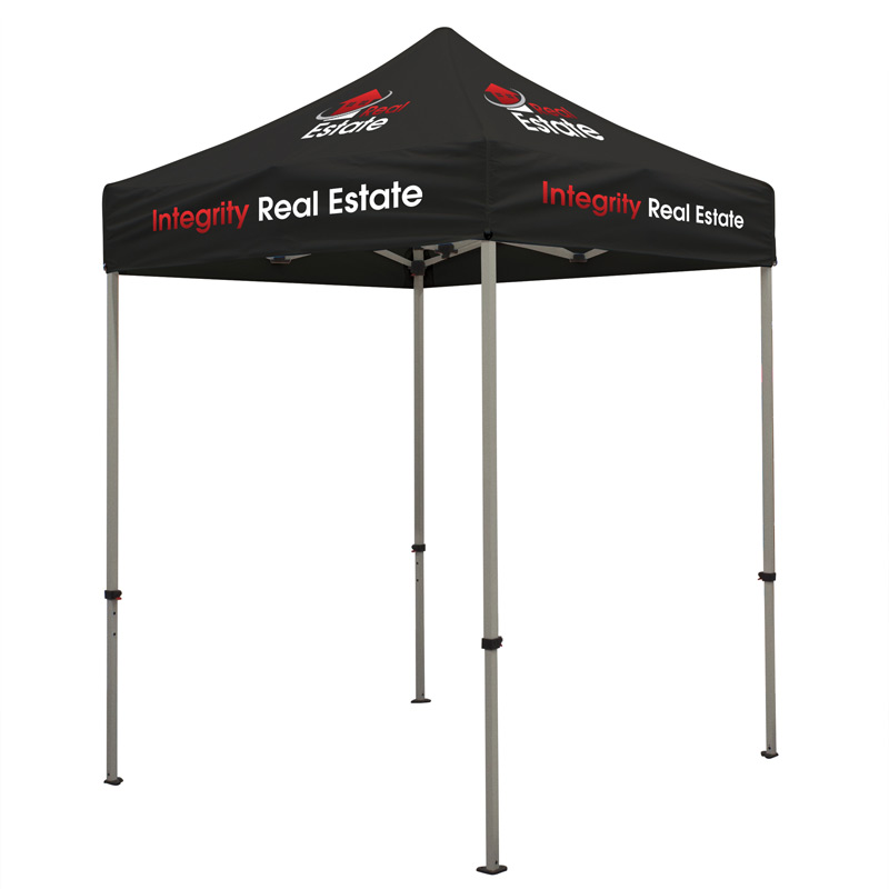 Deluxe 6 x 6 Event Tent Kit (Full-Color Thermal Imprint, 6 Locations)Soft Case with Wheels and Stake Kit is included
