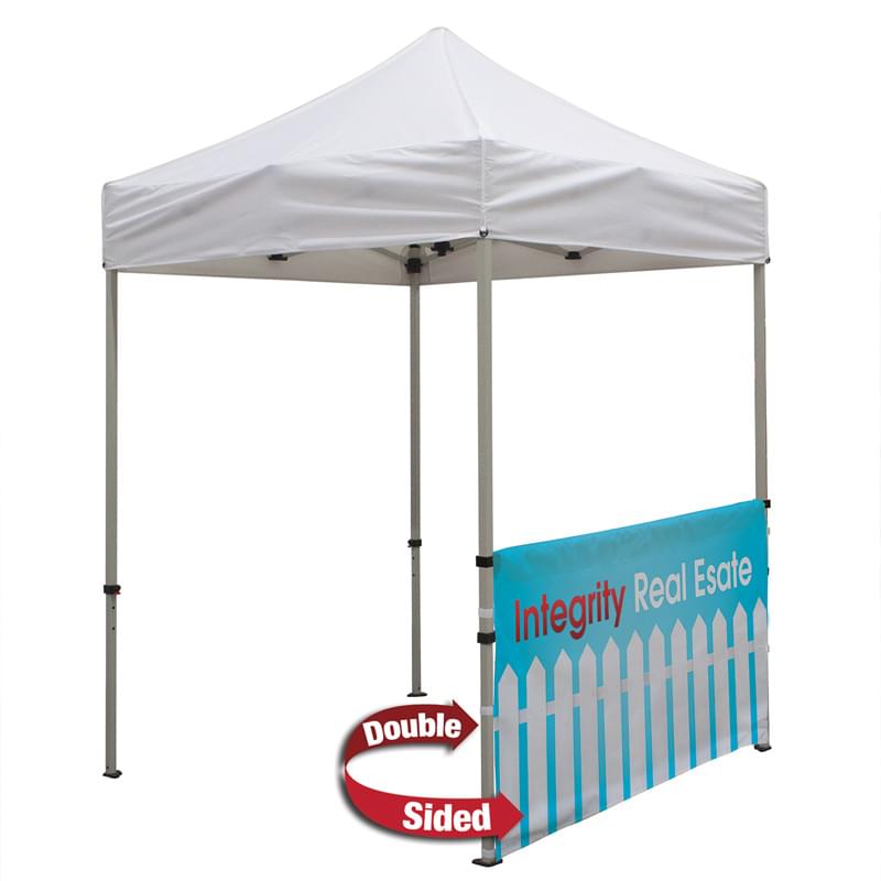 6' Half Wall w/Bar (Deluxe, 2-Sided, Dye Sublimation)