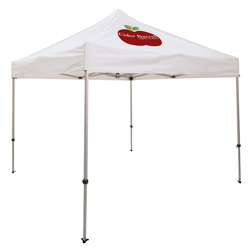 Ultimate 10 x 10 Event Tent Kit (Full-Color Thermal Imprint, 1 Location)Soft Case with Wheels and Stake Kit is included