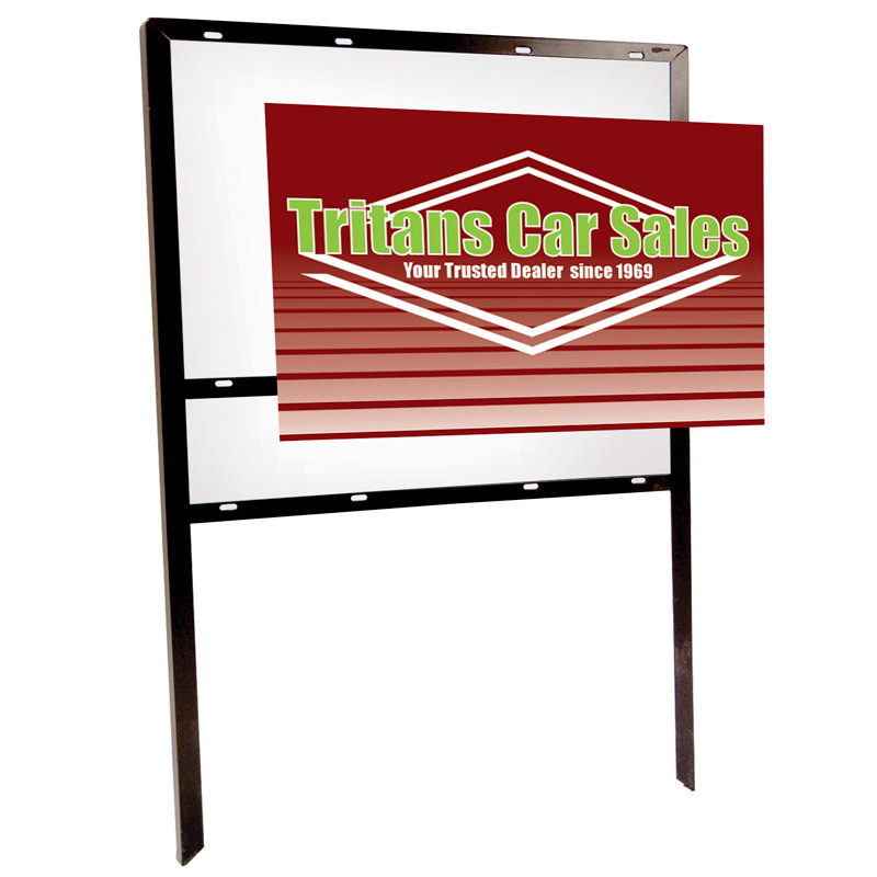 36" x 24" Angle Iron Frame Double-Sided Replacement Graphic