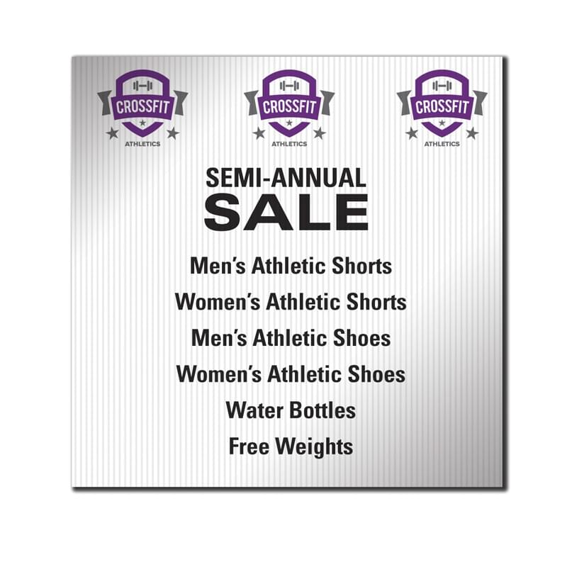 24" x 24" Corrugated Plastic Sign (1-Sided)