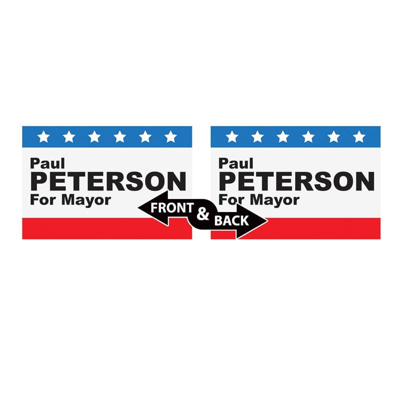 36" x 24" Corrugated Plastic Sign (2-Sided)