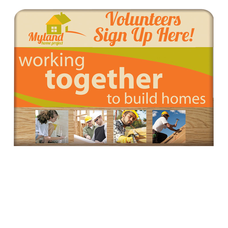 8' Tall Wall Replacement Graphic (for 2013 Hardware) Hardware no longer available