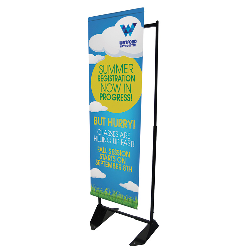 23"W x 74"H Outdoor Anchored Banner Frame Replacement Graphic