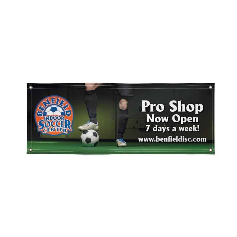 3' X 8' Dye-Sub Super Poly Knit Single-Sided Banner