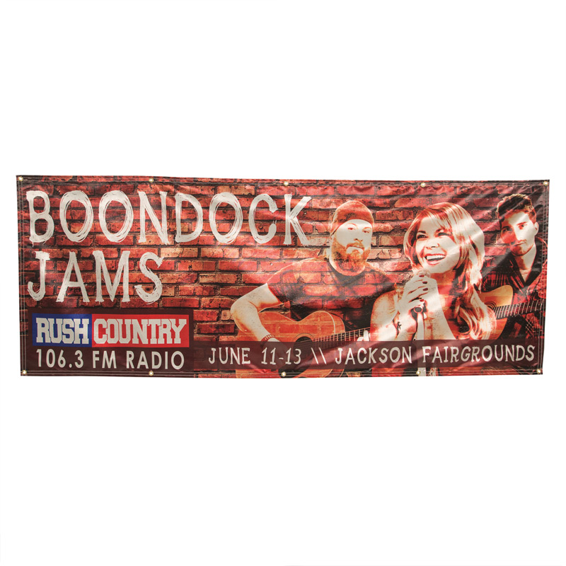 3' x 8' Aluminum Fabric Single-Sided Banner