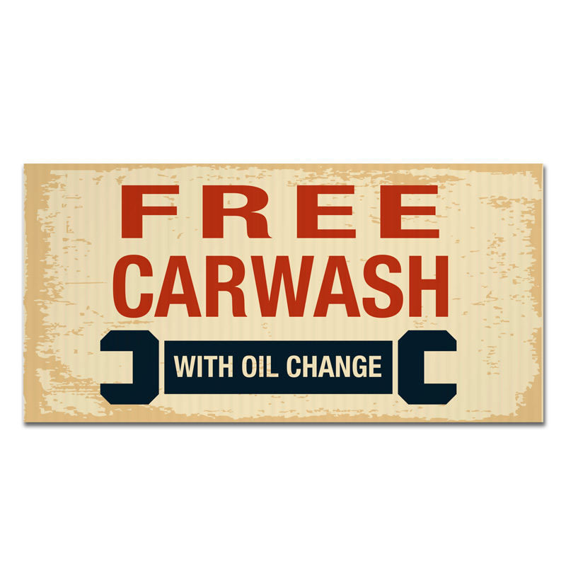 Broadcaster Sign 2' x 4' Rectangle Single-Sided Graphic