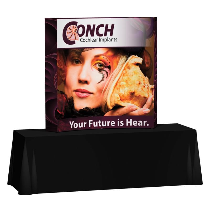 Splash 6' Curve Tabletop with Wrap Graphic Kit