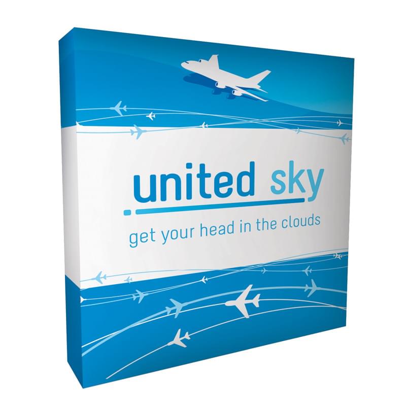 Splash 8' Straight Floor with 4-Sided Graphic Kit