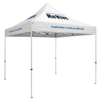 Standard 10' Tent Kit (Full-Color Imprint, 4 Locations)